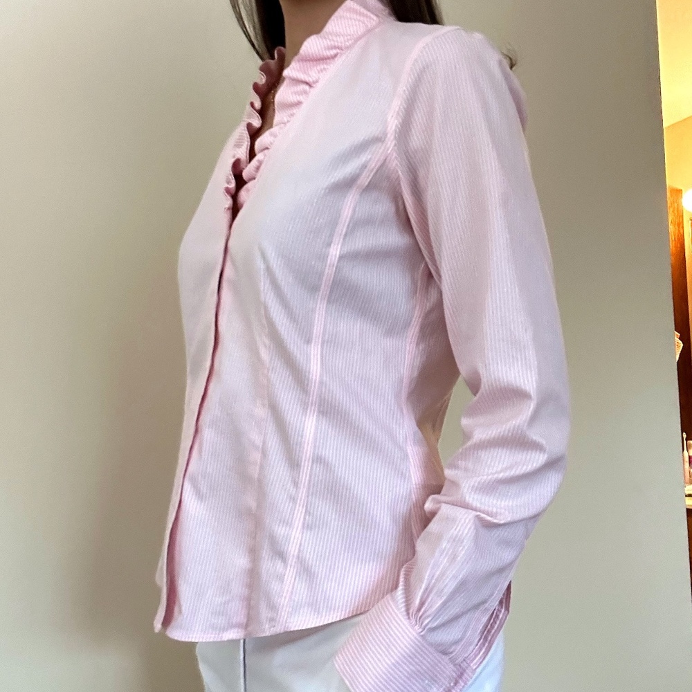 Brooks Brothers Pink Striped Blouse